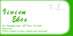 vivien ekes business card